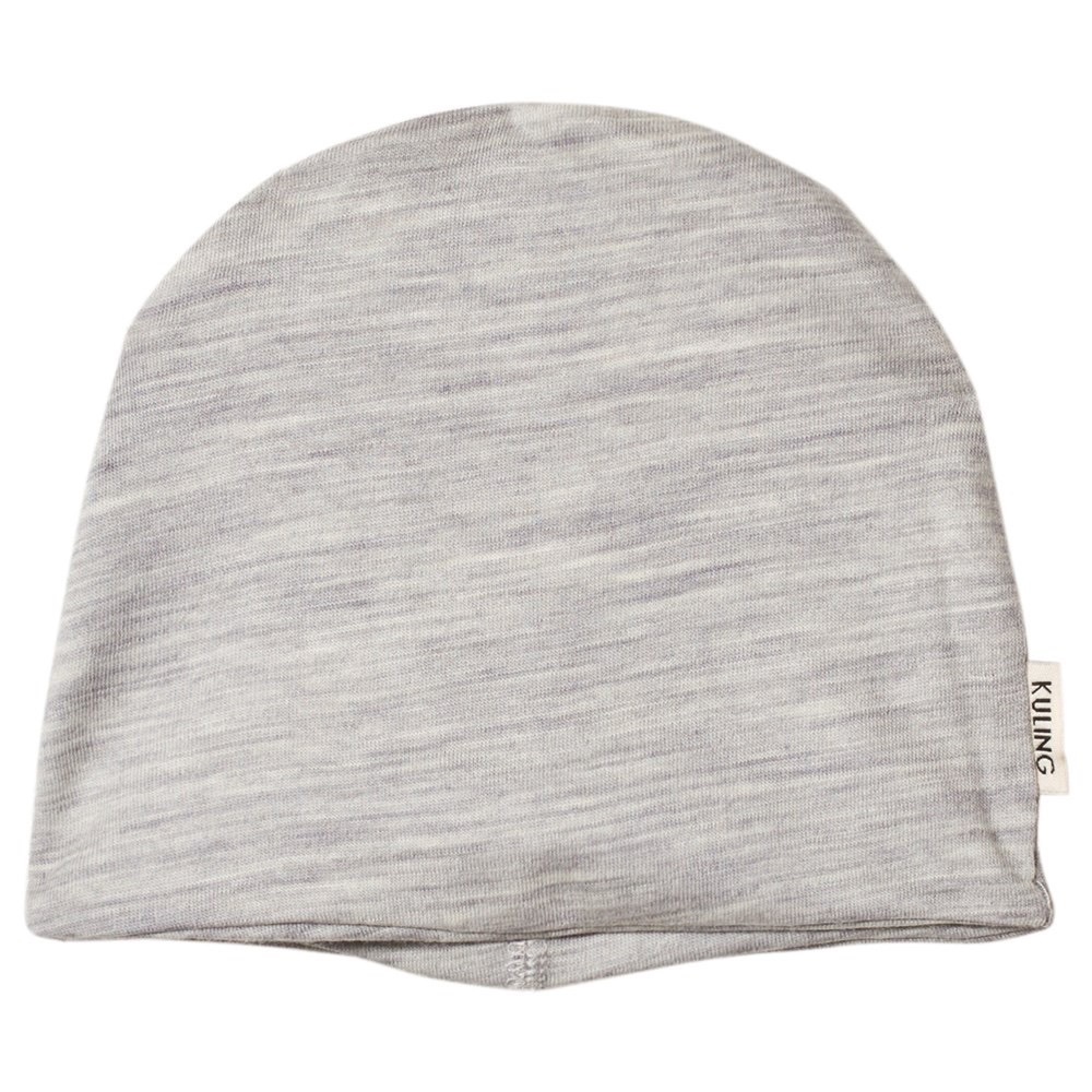 Merino wool 12-18 m grey baby beanie hat Kuling gray